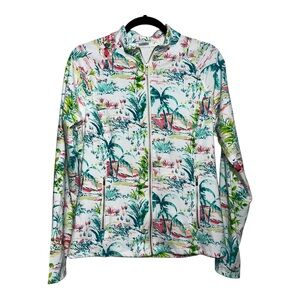 EUC‎ SIGRID OLSEN GOLF & TENNIS Zip-Up Athletic Jacket - size large